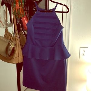 Royal Blue Peplum Dress ⭐️